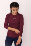 Long Sleeve Fitted Crewneck Shirts SVN VII S Ruby 