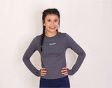 Long Sleeve Fitted Crewneck Shirts SVN VII S Grey 